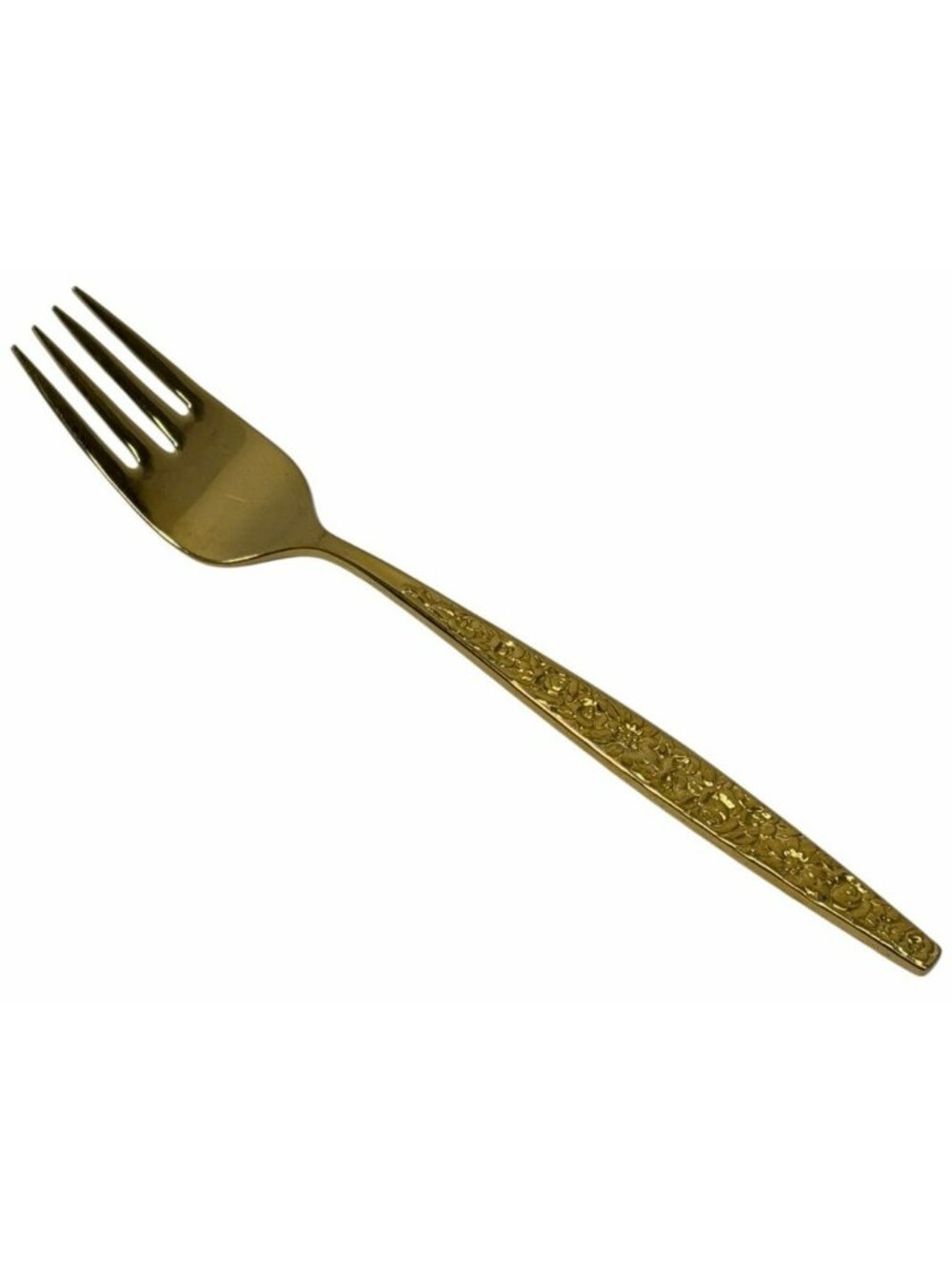 SALAD FORK International Silver Golden Dubonnet Gold Electroplate Rogers Bros